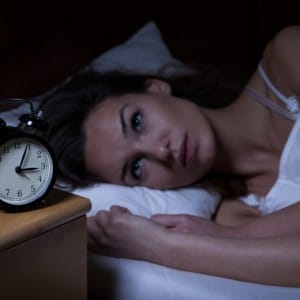 insomnia woman can't sleep