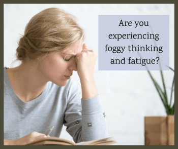 woman with foggy thinking, fatigue who needs to do a liver detox
